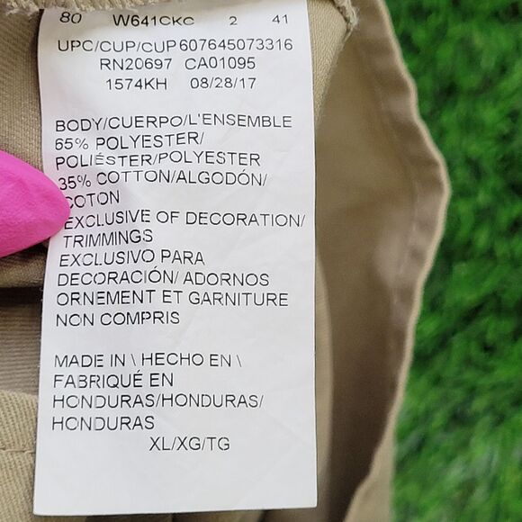 DICKIES Button Shirt XL 26x31 Tan Baggy - Picture 8 of 14